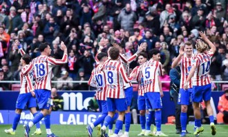 西甲第21轮激情对决：马德里竞技主场3比0完胜马略卡